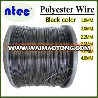 2. 0mm 2.2mm 2.6mm 3.0mm transparent and black color polyester wire for greenhouse