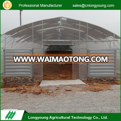 High quality agriculture PE film vegetables greenhouse with cooling system