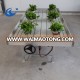 Greenhouse Ebb& Flow plastic rolling trays Hydroponic System factory